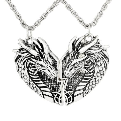 Zinc Alloy Necklace, plated, 2 pieces & fashion jewelry & for man 