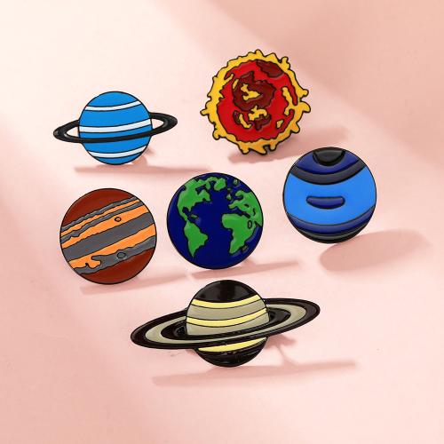 Broche émail, alliage de zinc, Placage, unisexe & styles différents pour le choix, noire, Vendu par PC