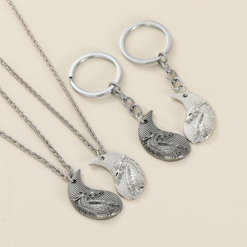 Zinc Alloy Necklace, plated, 2 pieces & Unisex 