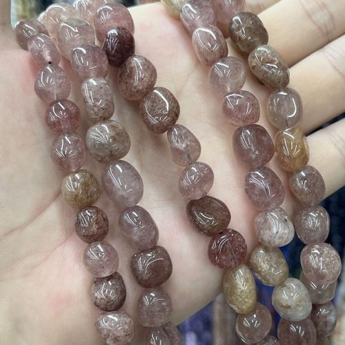 Strawberry Quartz Beads, DIY, mixed colors cm 