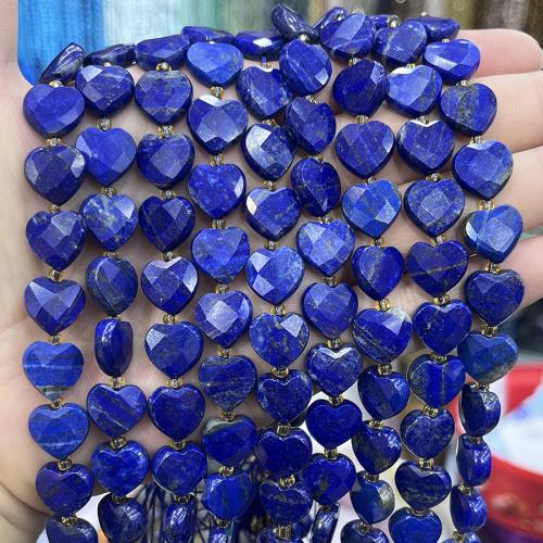 Natural Lapis Lazuli Beads, with Seedbead, Heart, DIY, dark blue, 12mm cm [