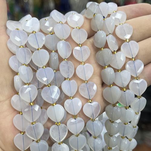 Perles agates violet naturelles, agate pourpre, avec Seedbead, coeur, DIY, violet clair, 12mm cm, Vendu par brin[