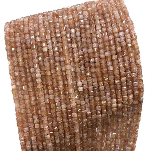 Pierre de soleil naturelle, pierre du soleil, DIY, couleurs mélangées, 3mm cm, Vendu par brin[