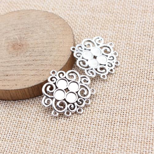 Hohle Zink Legierung Anschluss, Zinklegierung, plattiert, DIY, keine, verkauft von PC[