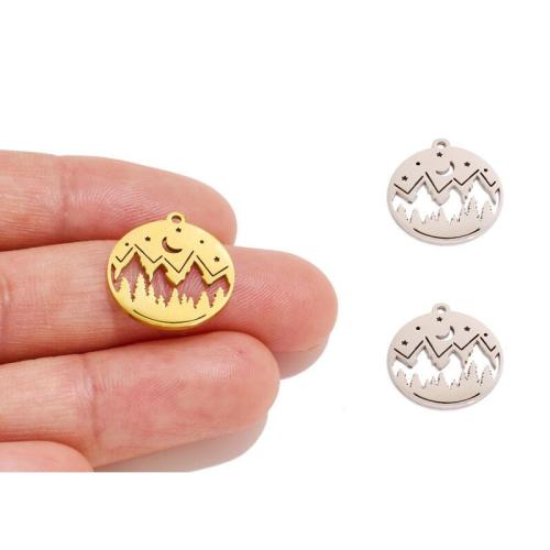 Stainless Steel Pendants, 304 Stainless Steel, gold color plated, DIY 