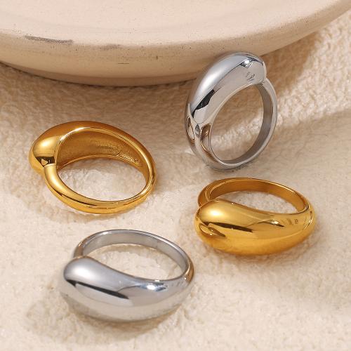 Bague en acier inoxydable, Acier inoxydable 304, Placage de couleur d'or, bijoux de mode, plus de couleurs à choisir, Vendu par PC