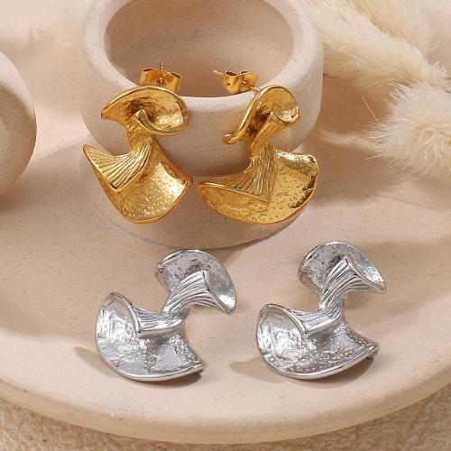 Boucle en acier inoxydable, Acier inoxydable 304, Placage de couleur d'or, bijoux de mode, plus de couleurs à choisir, Vendu par paire