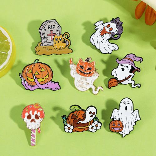 Broche Halloween, alliage de zinc, vernis au four, Halloween Design & unisexe & styles différents pour le choix, Vendu par PC