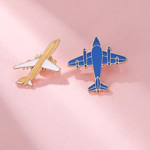 Broche émail, alliage de zinc, avion, unisexe & styles différents pour le choix, Vendu par PC