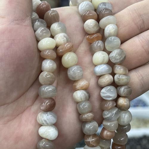 Perles Pierre de lune, Moonstone, DIY, couleurs mélangées cm, Vendu par brin