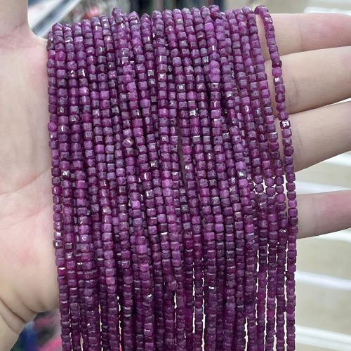 Perles de pierre gemme unique, Rubis, DIY, couleurs mélangées cm, Vendu par brin