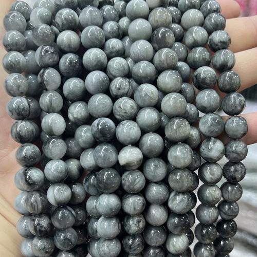 Perles de pierre gemme unique, Oeil d Eagle pierre, DIY, couleurs mélangées, 10mm cm, Vendu par brin