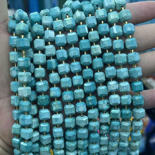 Türkis Naturperlen, Natürliche Türkis, mit Seedbead, DIY, gemischte Farben, 8mm, Länge:38 cm, verkauft von Strang