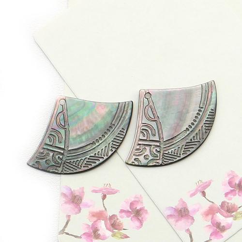 Black Shell Pendant, DIY, mixed colors [