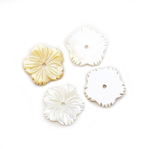 Yellow Shell Pendants, Flower, DIY [