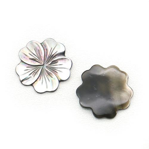 Black Shell Pendant, Black Lip Shell, Flower, DIY, mixed colors [