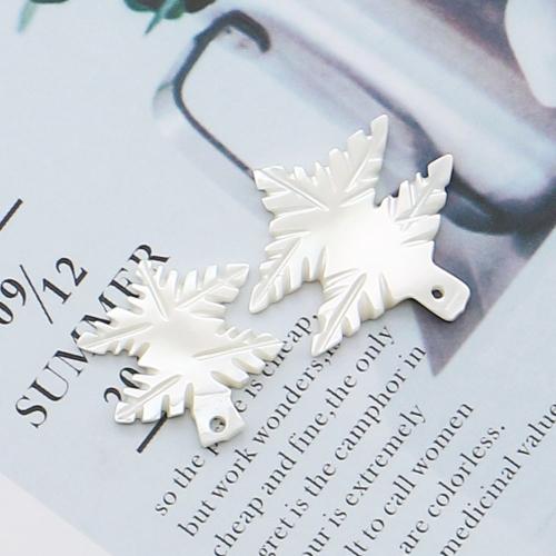 Natürlichen Muschel -Anhänger, Weiße Lippenschale, Baum, DIY, weiß, 17x18mm-22x22mm, verkauft von PC
