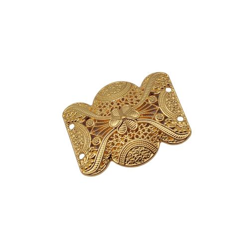 Blume Zinklegierung Schmuckverbinder, plattiert, DIY & hohl, 10PCs/Tasche, verkauft von Tasche[