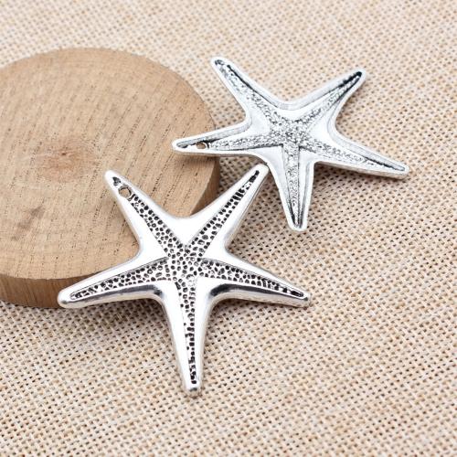 Zinc Alloy Animal Pendants, Starfish, plated, DIY 