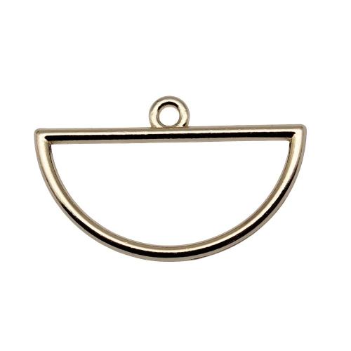 Bijoux pendentifs en Zinc alliage , alliage de zinc, dôme, plaqué de couleur d'or KC, DIY & creux, Vendu par PC