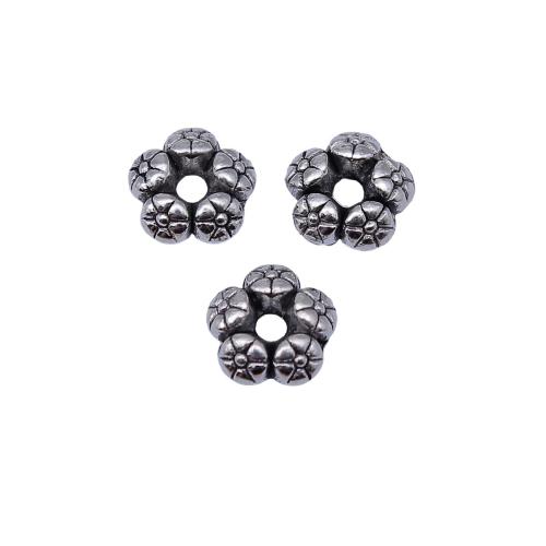 Perles intercalaires en alliage de zinc, fleur, Placage, DIY Vendu par sac