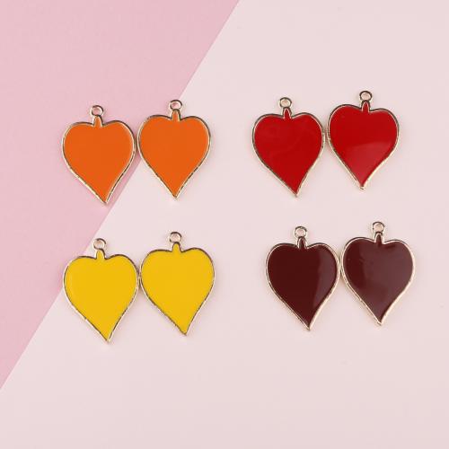 Colgantes de esmalte de la aleación del cinc, aleación de zinc, chapado en color dorado, Bricolaje, más colores para la opción, 19x28mm, 100PCs/Bolsa, Vendido por Bolsa