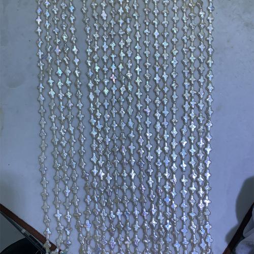 Naturel d'eau douce perles, perle d'eau douce cultivée, croix, DIY, blanc Vendu par brin[