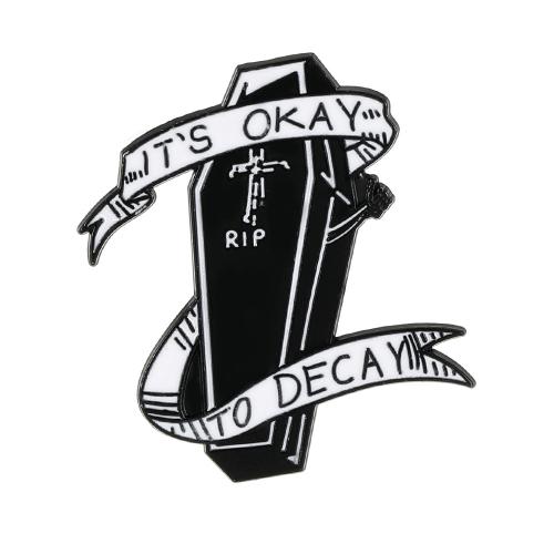 Broche Halloween, alliage de zinc, Halloween Design & unisexe & émail, noire, Vendu par PC