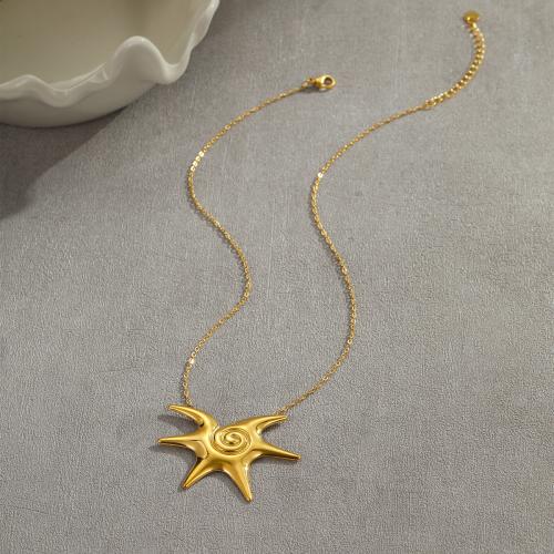 Parures de bijoux en acier inoxydable, Acier inoxydable 304, étoile de mer, Plaqué or 18K, bijoux de mode & styles différents pour le choix & pour femme, Vendu par PC