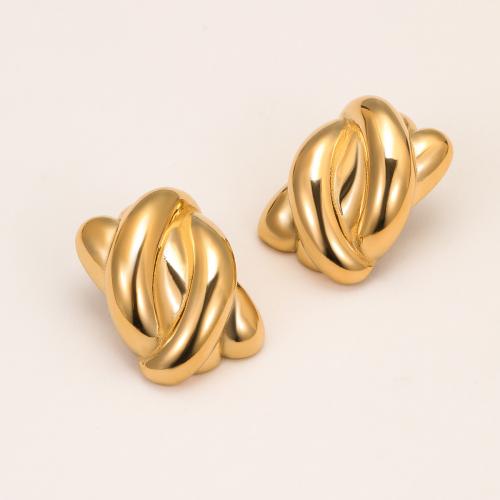 Boucle en acier inoxydable, Acier inoxydable 304, Placage, bijoux de mode & styles différents pour le choix & pour femme, plus de couleurs à choisir, Vendu par paire