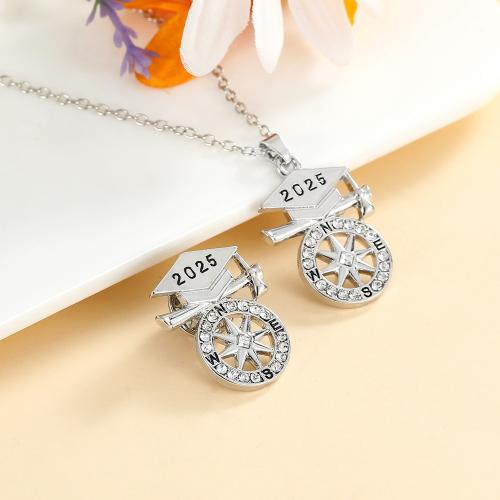 Strass Zink Legierung Schmuck Set, Zinklegierung, plattiert, unisex & verschiedene Stile für Wahl & mit Strass & hohl, originale Farbe, verkauft von PC