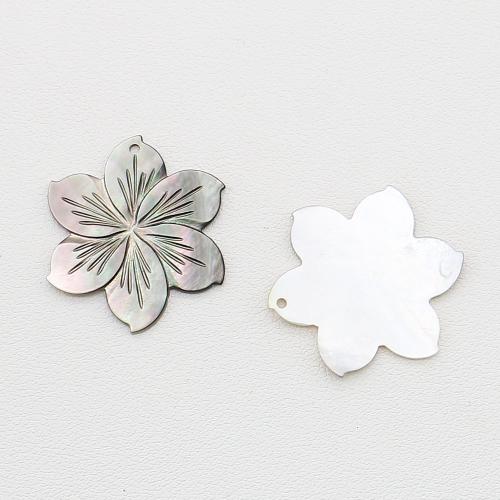 Black Shell Pendant, Black Lip Shell, Flower, DIY, mixed colors [