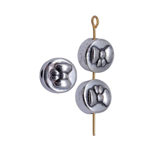 Perles intercalaires en alliage de zinc, Rond, Placage, DIY Vendu par sac[