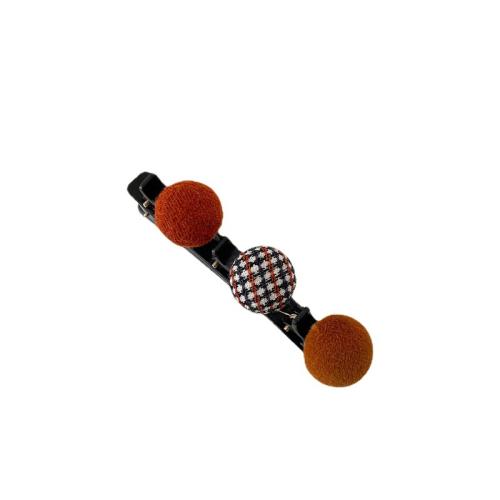 tissu Clip bec, avec plastique, fait à la main, Style coréen & pour femme, plus de couleurs à choisir, 90mm, Vendu par PC