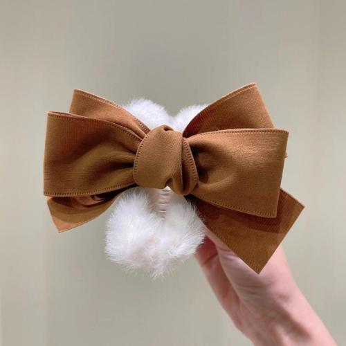 フラシ天 バンスクリップ, とともに 布 & プラスチック, 蝶々結び, ハンドメイド, 韓国風 & 女性用, 無色, 110mm, 売り手 パソコン