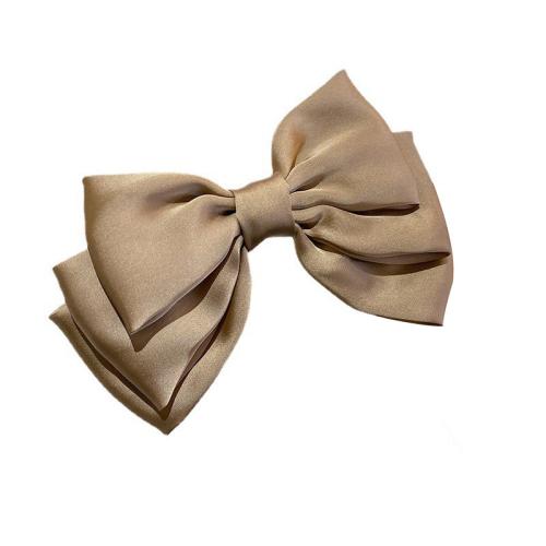 tissu Tire ressort pince à cheveux, avec fer, Noeud papillon, fait à la main, Style coréen & pour femme, plus de couleurs à choisir, 215mm, Vendu par PC