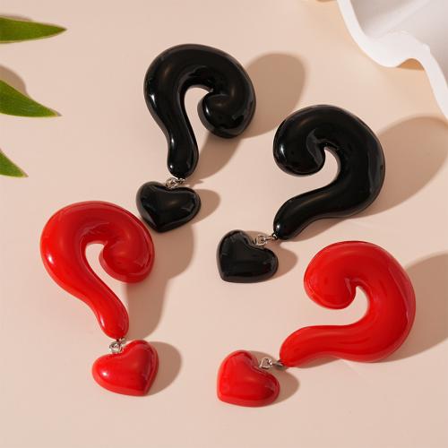 Resin Zinc Alloy Earring, with Resin, gold color plated, fashion jewelry 