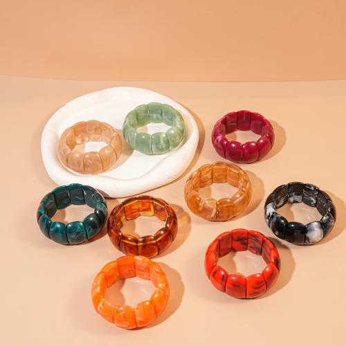 Acrylic Bracelets, gold color plated, fashion jewelry 