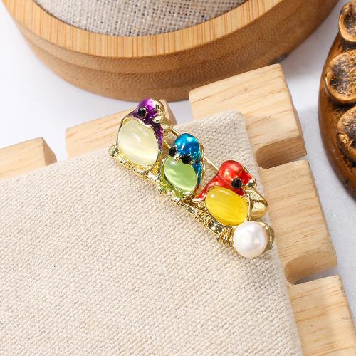 broche d'oeil de chat, alliage de zinc, avec Oeil de chat, Placage de couleur d'or, bijoux de mode & émail, plus de couleurs à choisir Vendu par PC
