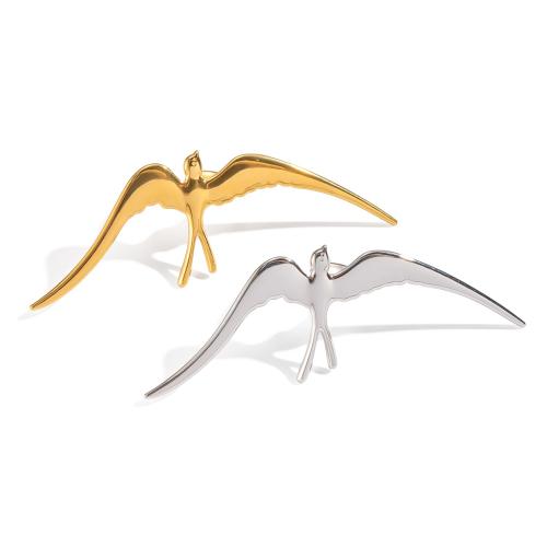 Bague en acier inoxydable, Acier inoxydable 304, Hirondelle, Placage, DIY, plus de couleurs à choisir, Vendu par PC