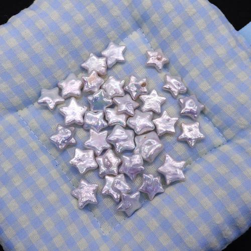 Perles nacres sans trou de culture d'eau douce, perle d'eau douce cultivée, étoile, DIY & aucun trou, blanc Vendu par PC