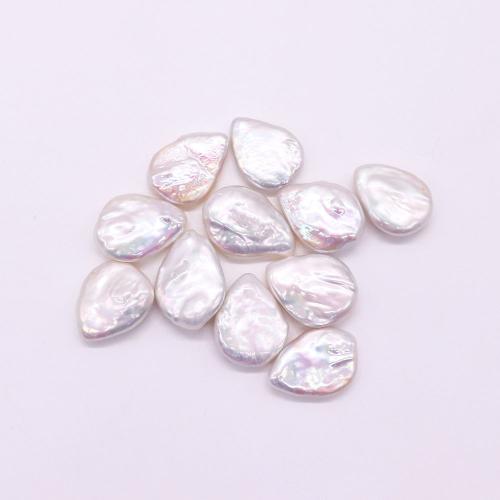 Perle de culture d'eau douce forme goutte, perle d'eau douce cultivée, larme, DIY & aucun trou, blanc Vendu par PC