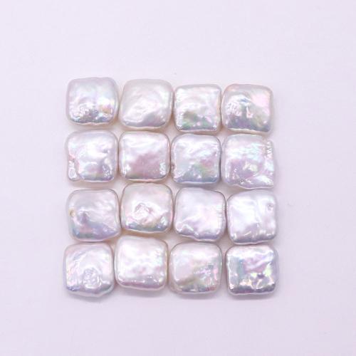 Perles nacres sans trou de culture d'eau douce, perle d'eau douce cultivée, cadre, DIY & aucun trou, blanc Vendu par PC