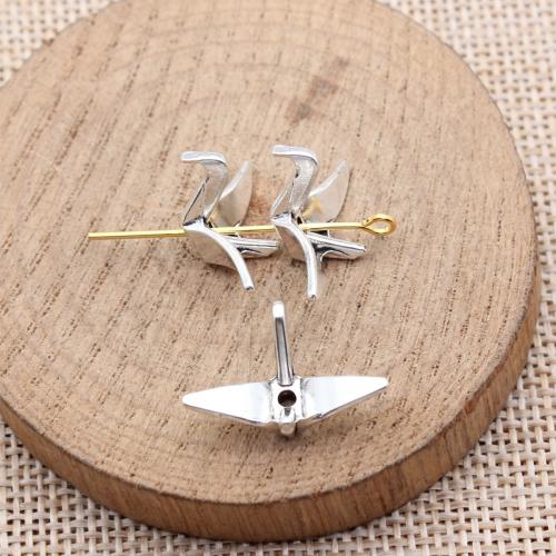 Zinklegierung Schmuckperlen, Tausend Origami-Kraniche, plattiert, DIY, keine, 20PCs/Tasche, verkauft von Tasche