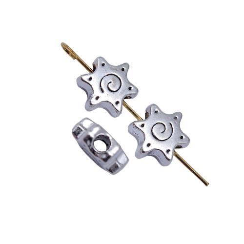 Zinklegierung Schmuckperlen, Hexagram, plattiert, DIY, 20PCs/Tasche, verkauft von Tasche