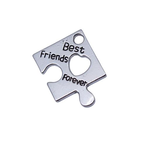 Bijoux pendentifs en Zinc alliage , alliage de zinc, Placage, DIY Vendu par sac