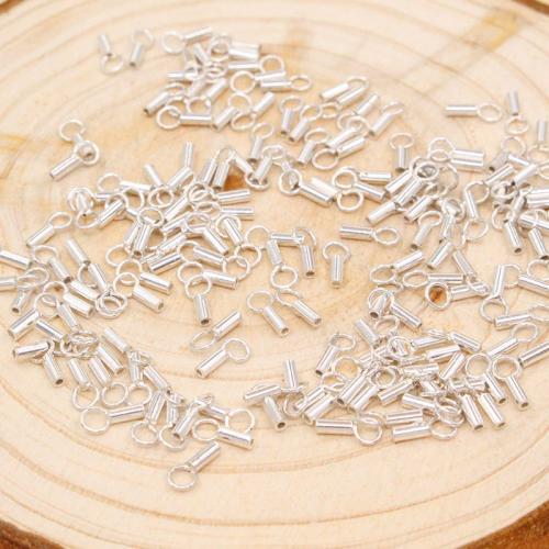 Sterling Silber Endkappen, 925er Sterling Silber, DIY & verschiedene Größen vorhanden, keine, verkauft von PC[
