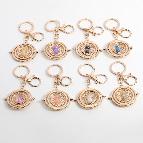 bijoux de porte-clés en Alliage de zinc, avec Acrylique, Sablier, unisexe & creux, plus de couleurs à choisir, Vendu par PC