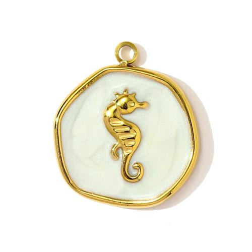 Emaille Edelstahl Anhänger, 304 Edelstahl, plattiert, DIY, keine, 3PCs/Tasche, verkauft von Tasche