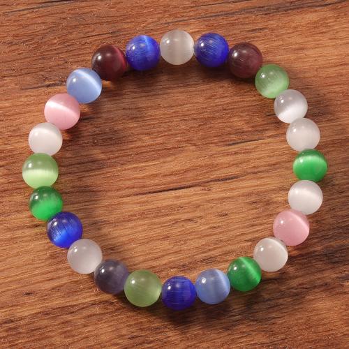 Bracelets Chatoyant, Oeil de chat, Placage de couleur d'or, bijoux de mode, plus de couleurs à choisir, Vendu par PC